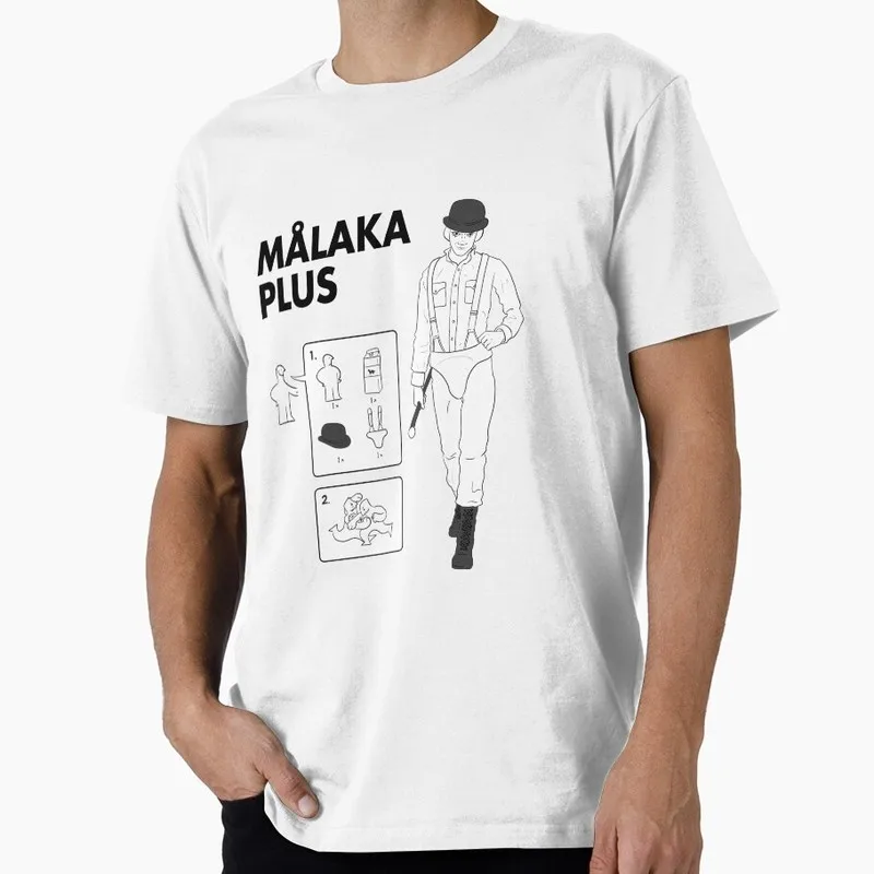 A Clockwork Orange 0826 Retro Movie Graphic T‑shirt Alex Droog Print Unisex Casual Tee Short Sleeve Streetwear All size S-6XL