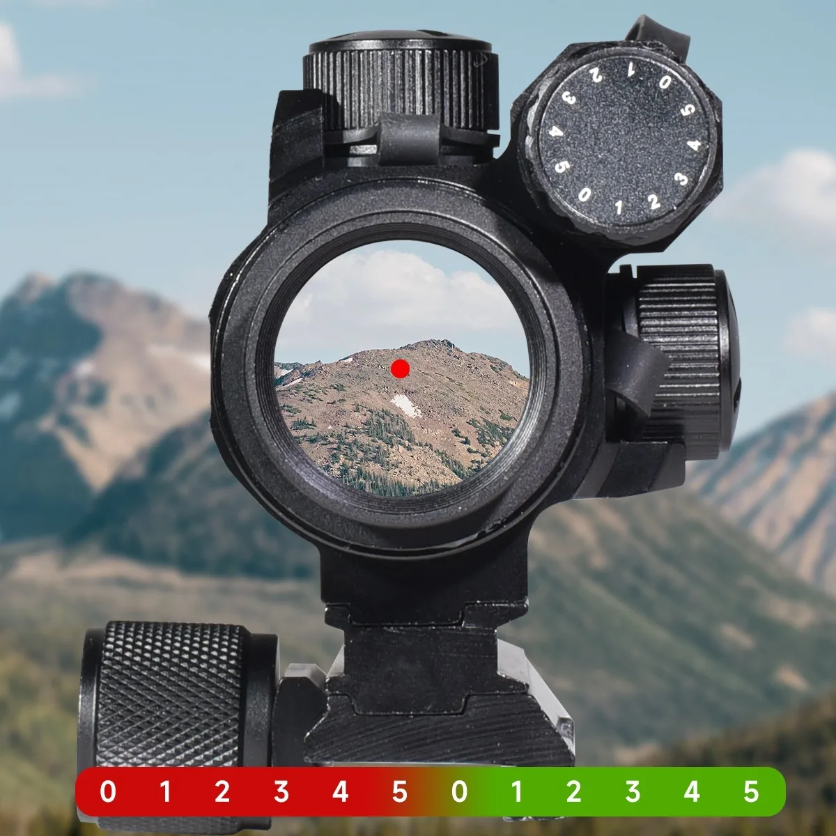 Tactical M3/M4 Red Dot Sight Precision Reflex Scope Red Green Dot Adjustable Compact Collimator Hunting Fit 20mm Rail Mount - view 3
