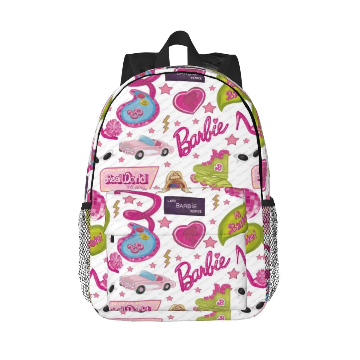 

Barbie New Fashion High Capacity Waterproof College Backpack Trendy Laptop Travel Book Bag 15inch