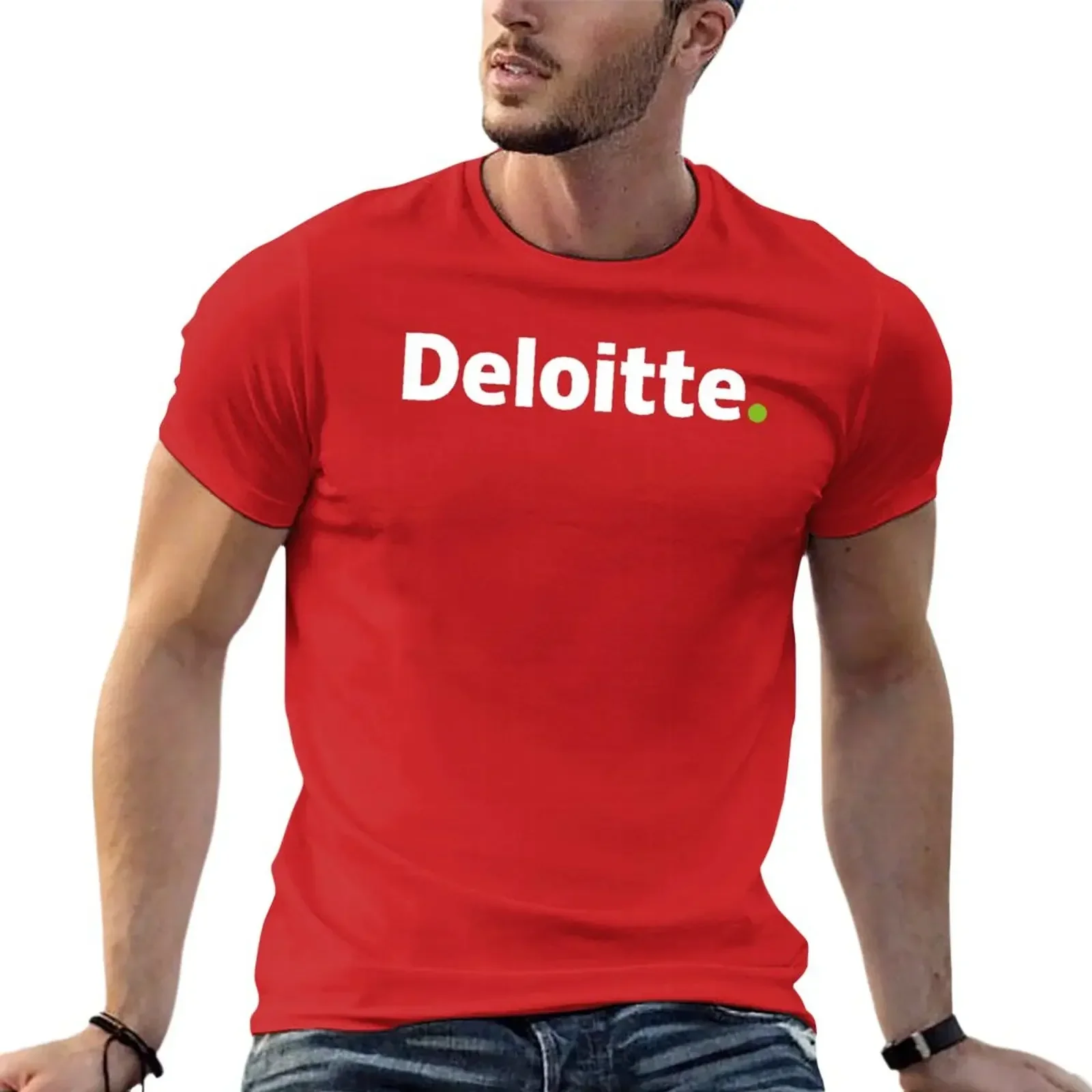 Deloitte USA T-Shirt sublime customizeds heavyweights mens casual stylish Hot Sale Crewneck Round Neck Short Sleeve New Arrival