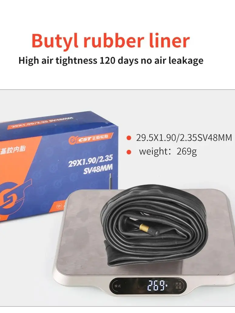 AliExpress NONE TANKE Bike Inner Tube 27.5 Inches MTB Bicycle Tire SV48mm Schrader valve Super Light Anti-Oxidation Bicycle Parts