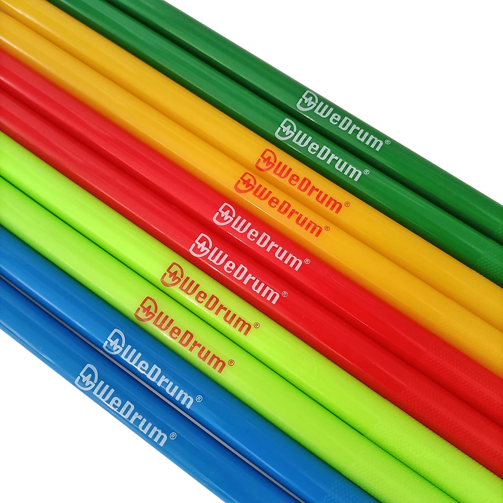 1 Pair 5A Nylon Drum Sticks Colourful Jazz Marching Drum ABS Drum Stick Percussion Instrument Parts Practice Accessories