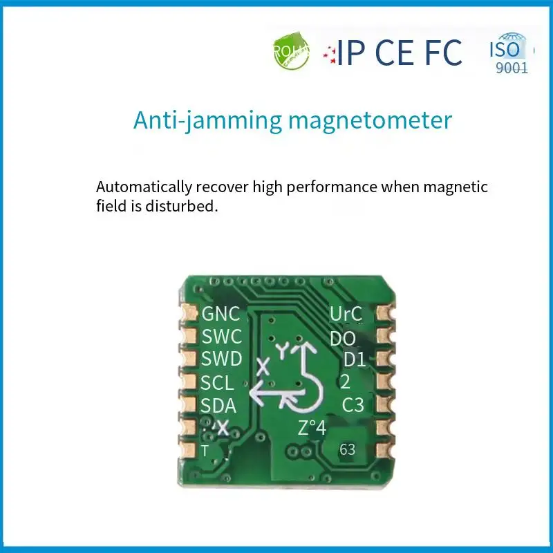 Nine-axis high-precision accelerometer gyroscope module attitude angle sensor JY931