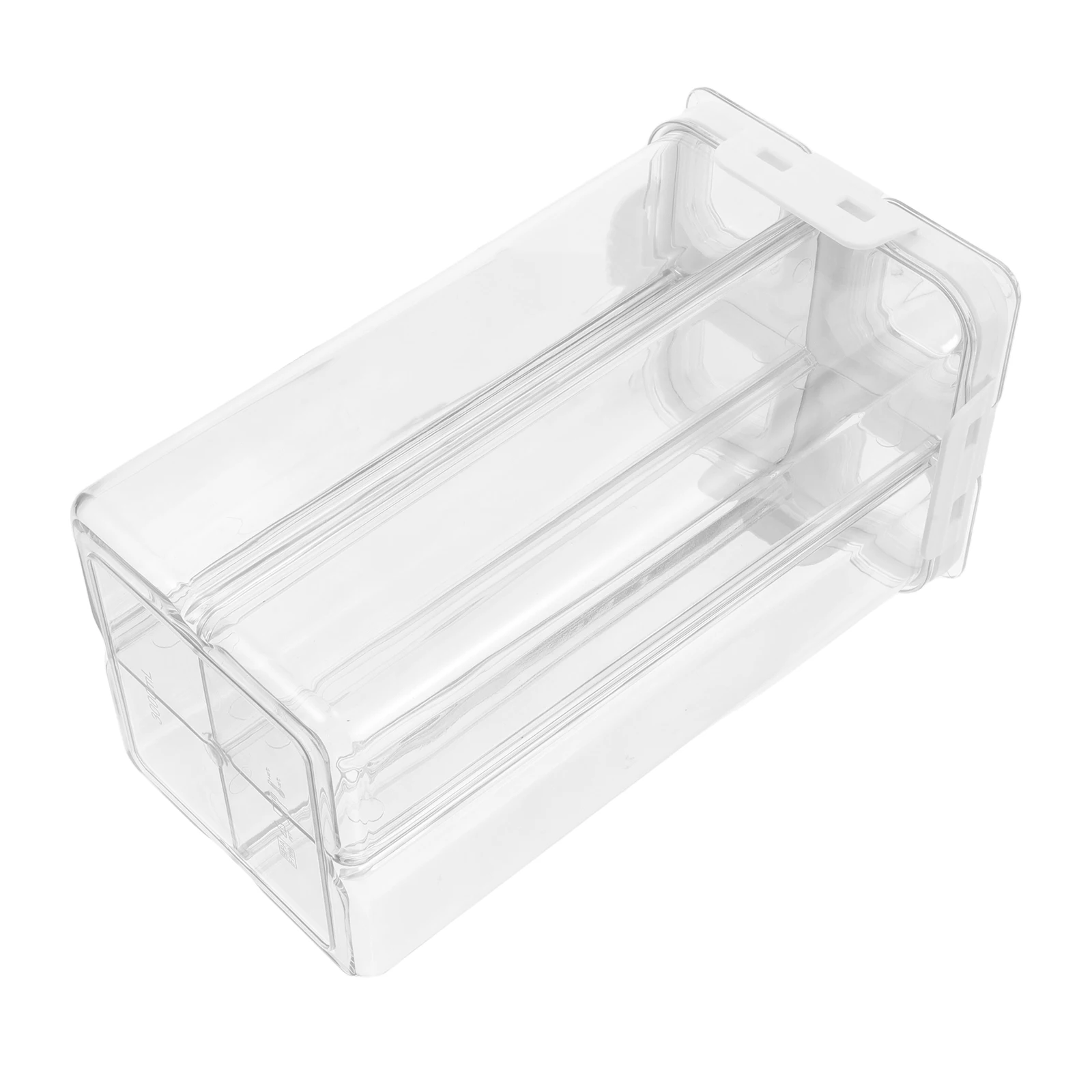 

Plastic Airtight Food Storage Containers 4 Compartments Square Pantry Organizer Snack Box for Kitchen Cereal Storage Container
