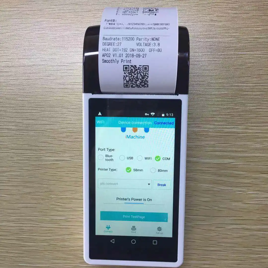 Android 8.0 5 Inch Cheap Factory Price Handheld Mobile Pos Terminal Machine 4G NFC Card Pos