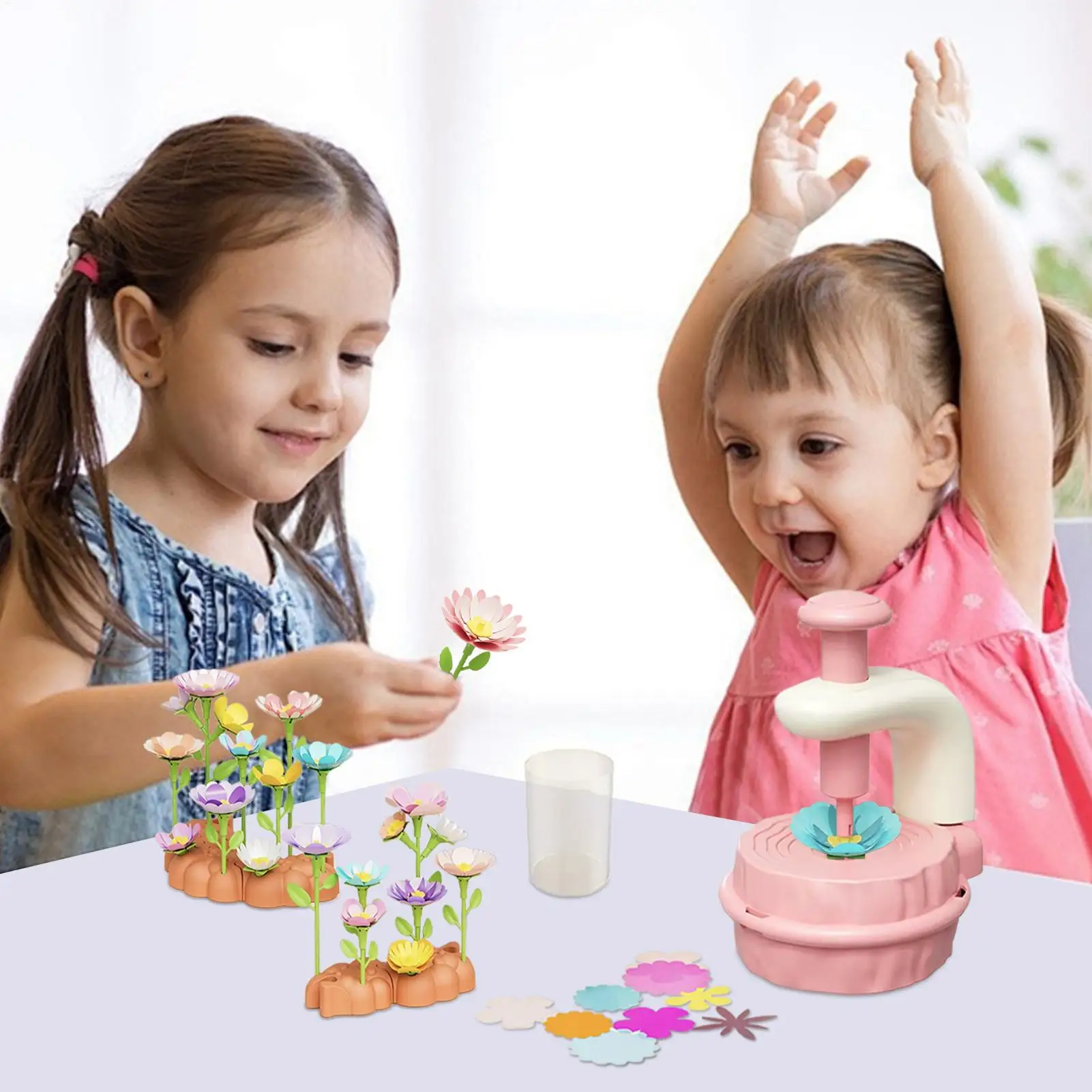 Fabric Flower Bouquets Toys Fabric Flower Bouquets Craft Toys For Girls Interactive Activity Set For Children Toddler Daycare