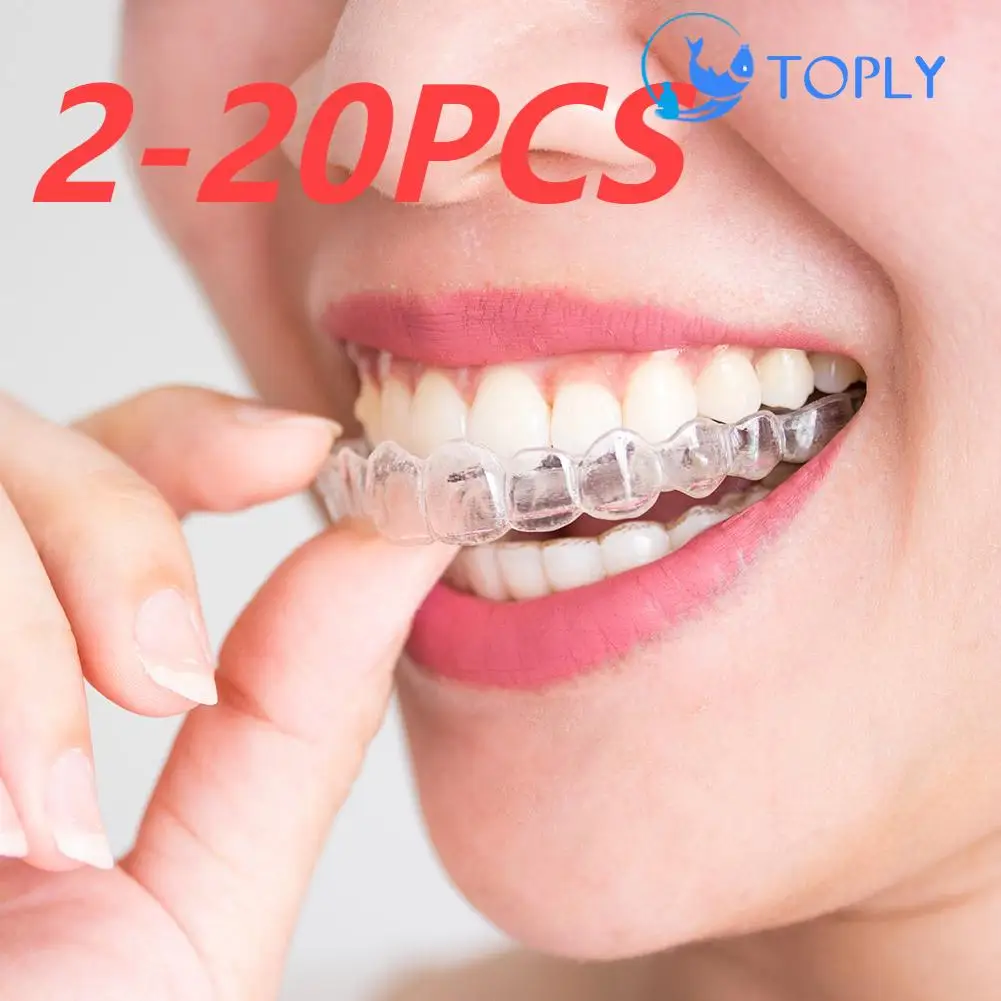 2-20P Mouth Guard EVA Teeth Protector Night Guard Mouth Tray for Bruxism Grinding Anti-snoring Teeth Whitening Boxing Protection