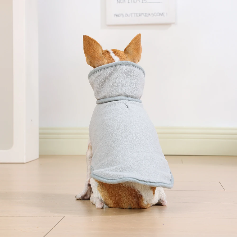 Wendejacke für große Hunde, warmer Fleece-Wintermantel, verstellbar, Stehkragen, Haustierweste, Hunde- und Katzenkleidung für Labrador Golden Retriever – Detail 9