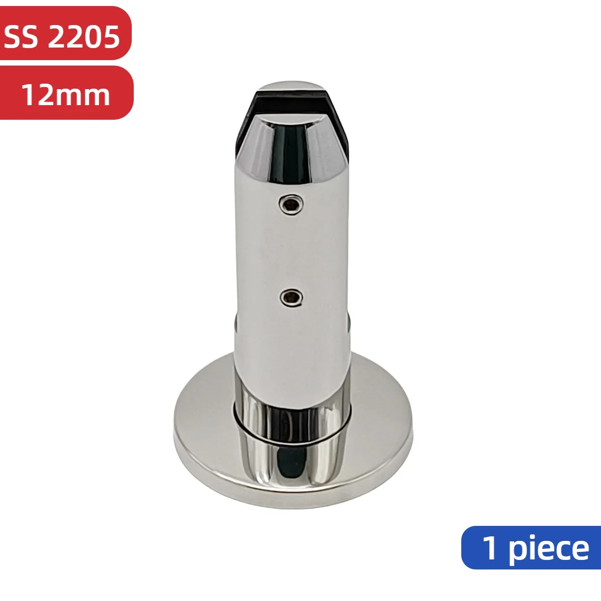 Heavy Duty 2205 Stainless Steel Round Glass Spigots for Pool Fence Glass Clamp Home Garden Stairs Balustrade