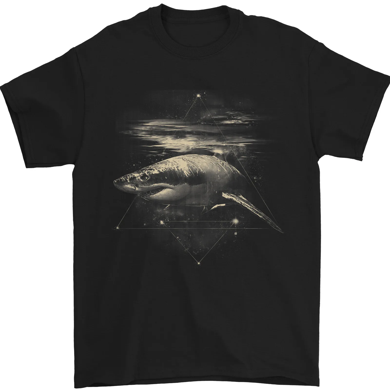 

Great White Shark Scuba Diving Diver Mens T-Shirt 100% Cotton