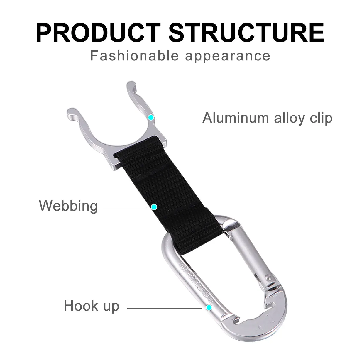 

5pcs Water Bottle Buckle Clip Portable Suitable for Hiking Camping Fishing Outdoor Bottle Holder Bike Motorcycle