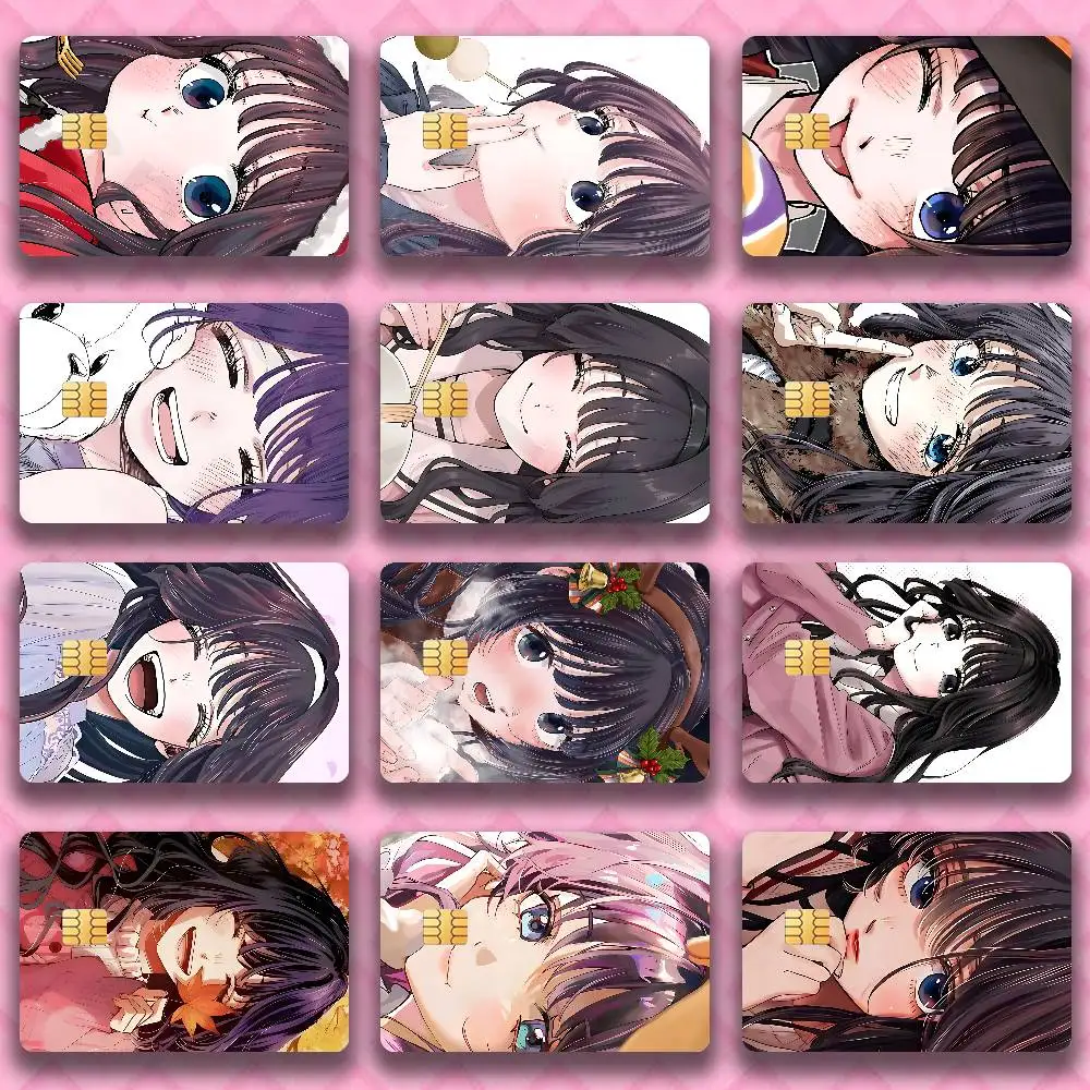 

Waguri Anime Kaoruko Credit Debit Bank Film Skin Sticker Front Cover