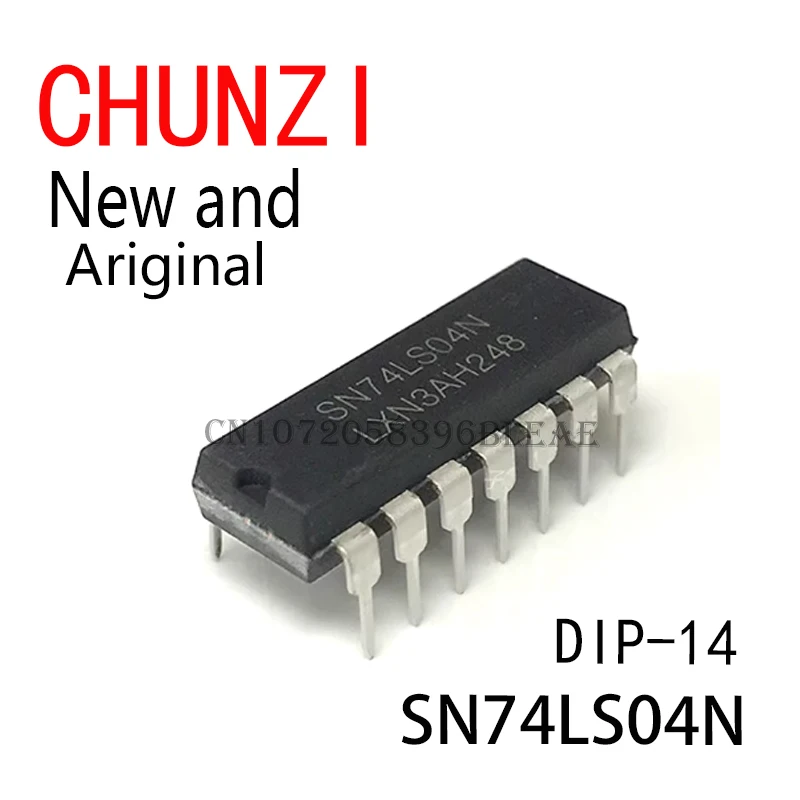 10PCS New and Original Integrated IC 74LS04 74LS04N SN74LS04 DIP-14 SN74LS04N