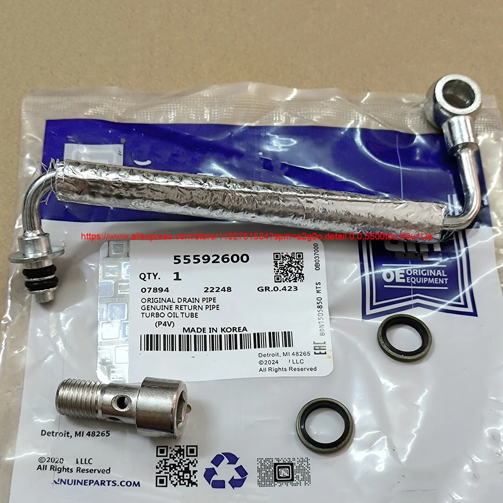 

Оригинальная Входная линия масляной трубы турбозарядного устройства для Chevrolet Cruze Chevy Sonic Trax Buick Encore 1,4 T Opel OEM #55592600 25198546