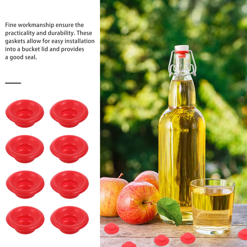 

12 шт., пластиковая сменная прокладка для бутылок, поворотный замок, герметичная пробка для бутылок вина, сока, газировки, поворотная верхняя шайба для бутылок