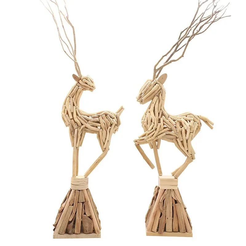 

Handmade solid wood falling, store ornaments, jewelry window arrangement, housewarming entrance gifts