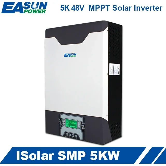 500Vdc 5000W 80A MPPT Parallel 48V 230VAC Pure Sine Wave Hybrid Solar Inverter With Battery Charger