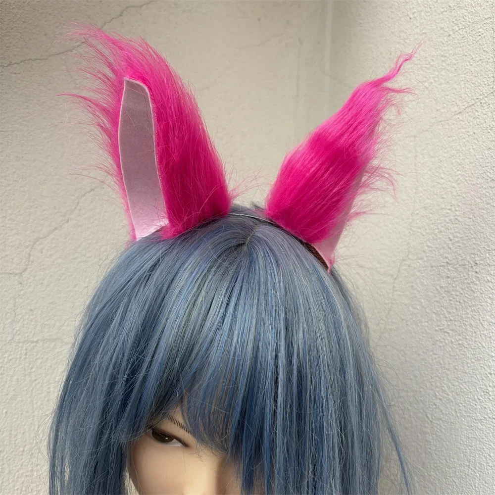 Orejas de peluche de zorro esponjoso, disfraz de fiesta de Halloween, tocado con orejas de lobo, diadema, Cosplay de Navidad
