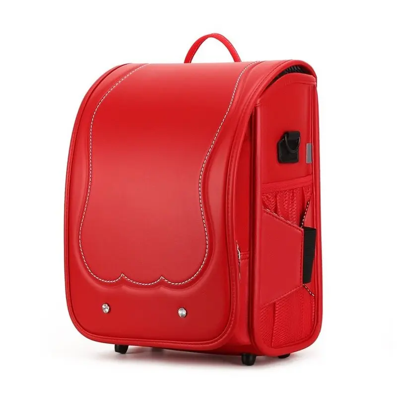 School Randoseru Backpack for Girls Japanese Boys Japan PU Leather School Bookbag Randoseru Sac
