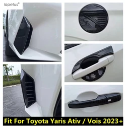 For Toyota Yaris Ativ / Vois 2023 2024 Accessories Door Handle Bowl / Front Rear Fog Light / Fuel Tank Cap Cover Trim Exterior