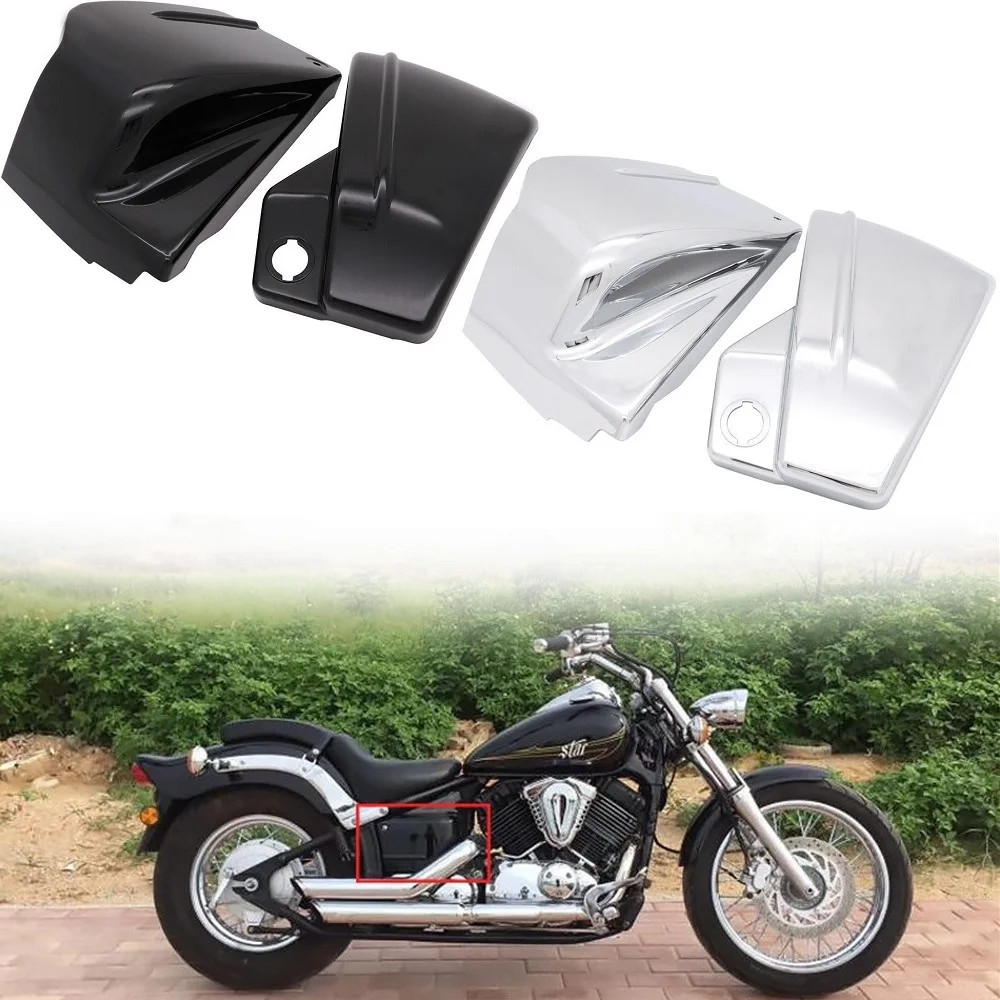 Motocicleta abs lado esquerdo/direito carenagem guarda tanque de óleo capa da bateria para yamaha dragstar v-star xvs 650 650a clássico