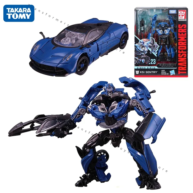 

in stock Takara Tomy Transformers Classic Movie 4 Class D SS23 KSI Sentry Guard Blue Stinger Action Figures Collecting toy gift