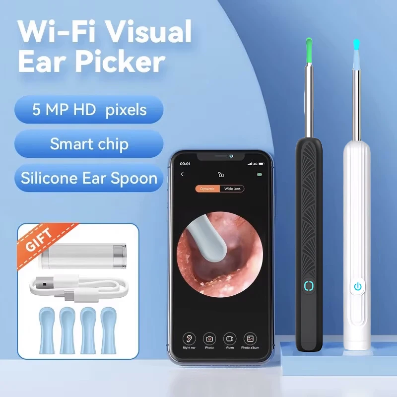 Visual Ear Wax Cleaner with Camera Safe Earwax Removal Endoscope With Camera Luminous Otoscope Ear Cleaning Tools Ear Care 2026