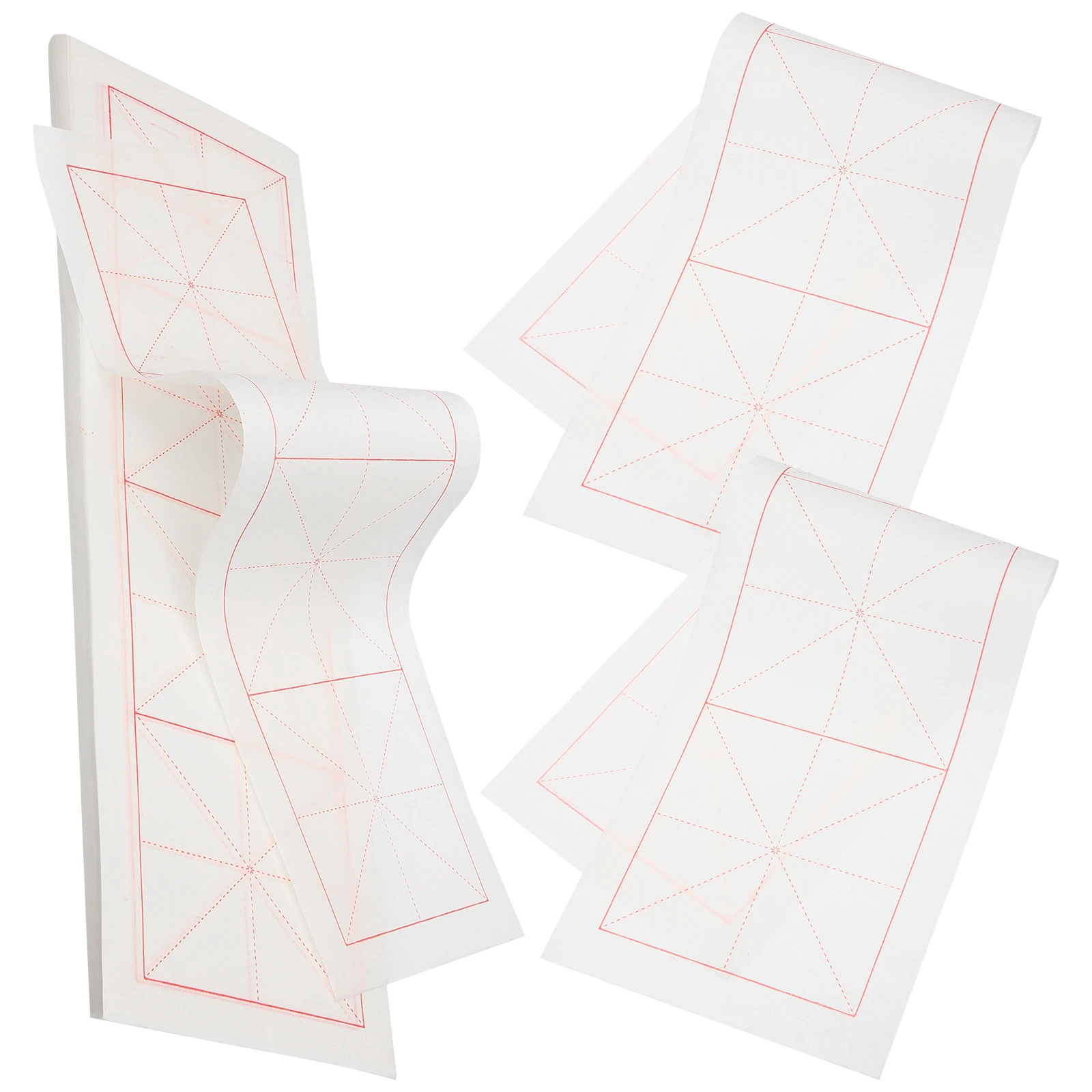 

200 Sheets Rice Paper Calligraphy Stationery Grid Writing Practice Chinese Calligraphy Paper Sheets Drawing Sketch For
