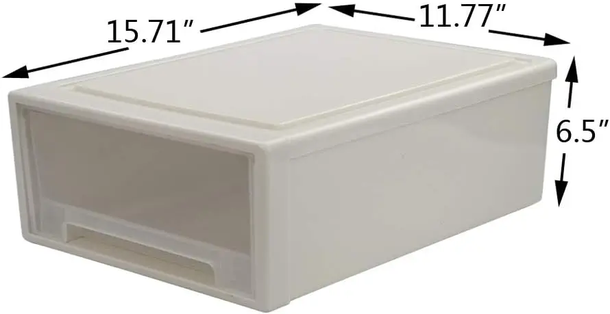 Cajón apilable de 17,5 cuartos, cofre de plástico, electroimán automático, solenoide en v