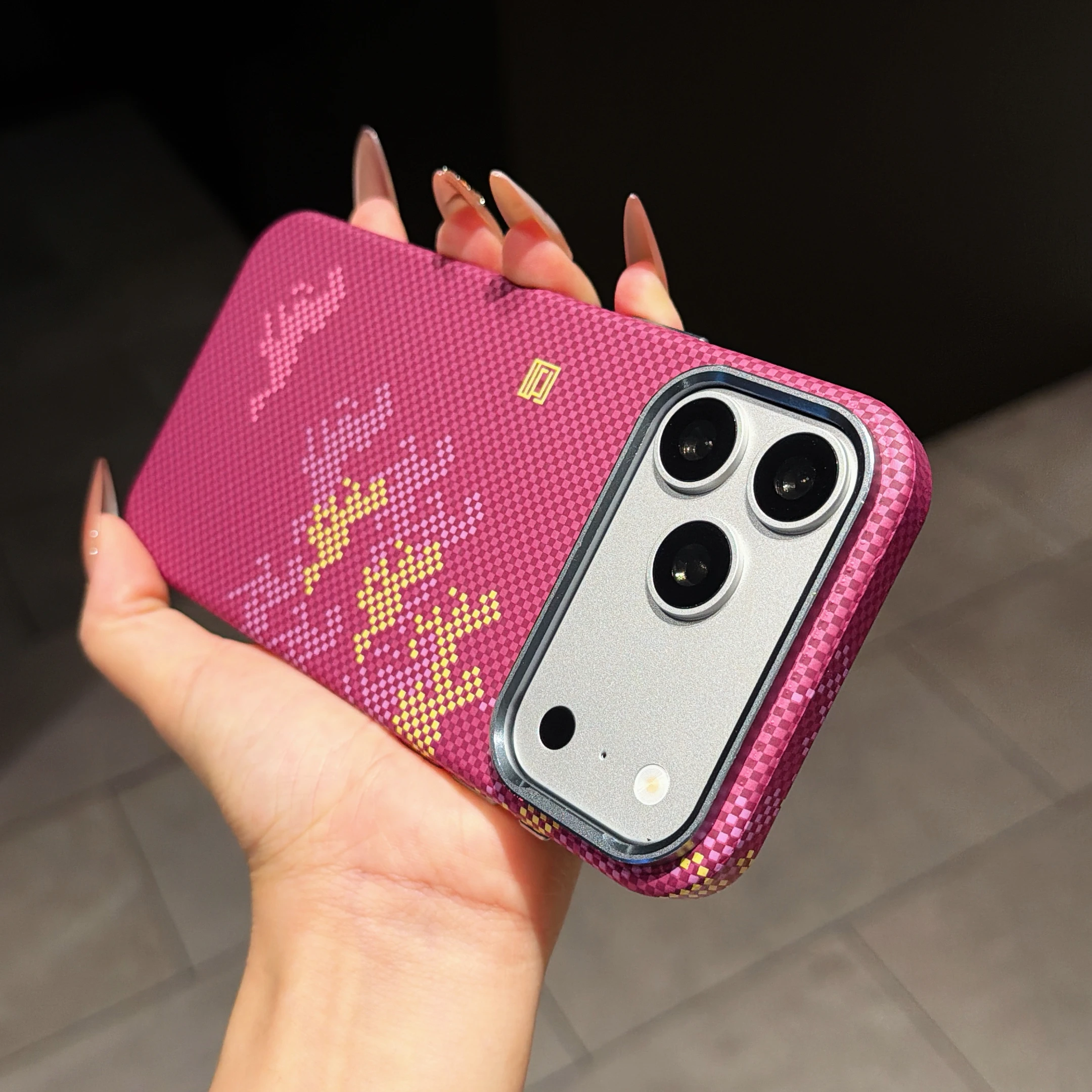 Magnetic Luxury Kevlar Carbon Fiber Texture Plastic Case For iPhone 18 17 Air 16 15 14 13 Pro Max For Magsafe Shockproof Cover