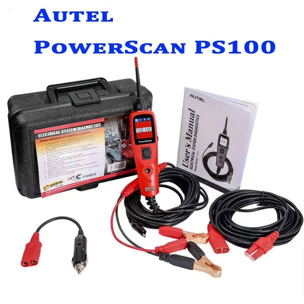 2024 Newest Autel PowerScan PS100 12V 24V Electrical System Diagnostic Tool Automotive Circuit Tester Power Circuit Probe Kit