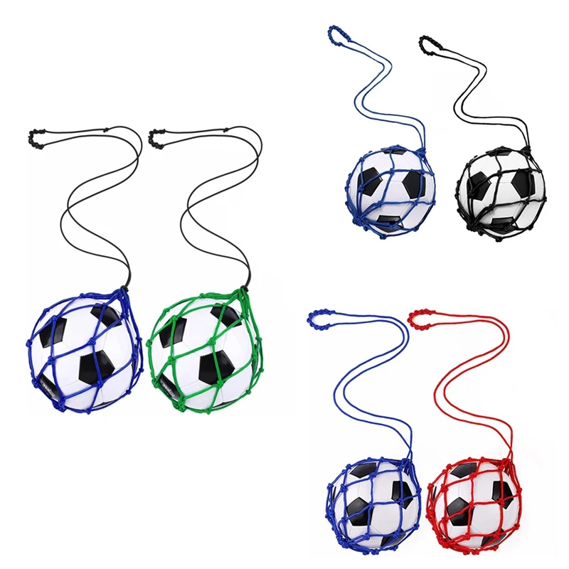 

New-2PCS Football Kick Trainer, Soccer Return Trainer Net , Football Kick Throw Solo Practice Training Aid