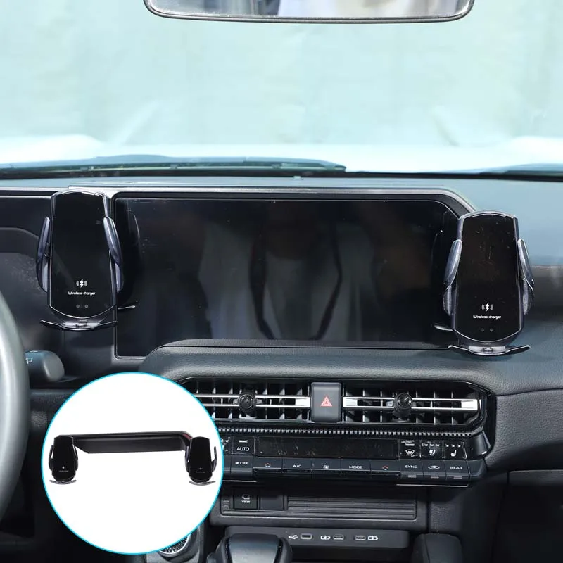 

For Toyota Prado LC250 2024+ Automotive Phone Holder ABS Automotive Center Control Screen Rear Phone Holder Storage Box