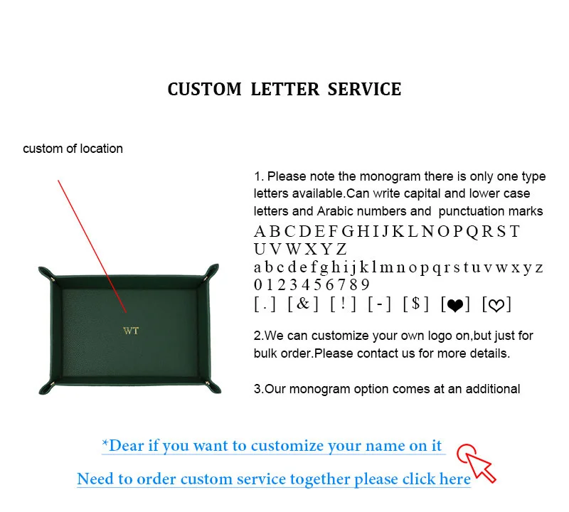 Free Customized Foldable PU Leather Tray for DIce Table Key Wallet Coin Organizer Square Tray Desktop Storage Box Jewelry Tray