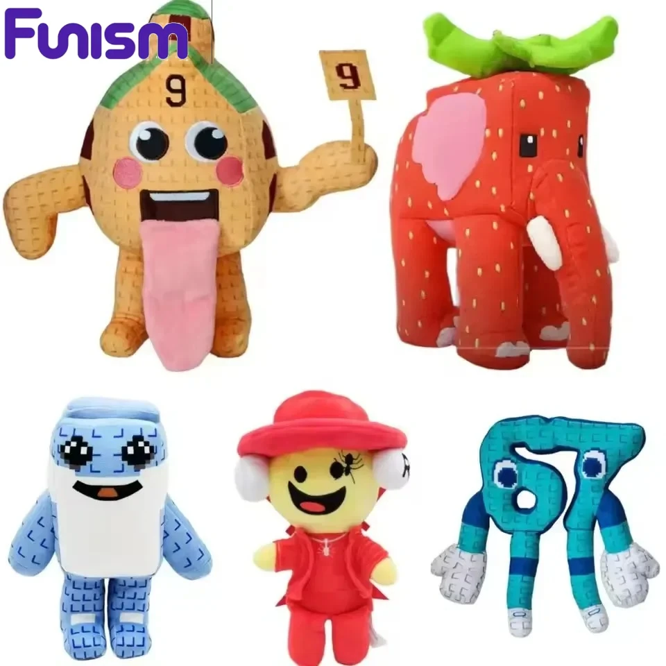 

2026 New Steal A Brainrot Sammy Jandel Strawberry Elephant Plush Doll Anime Peripherals Toy Halloween Christmas Gift