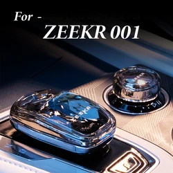 For ZEEKR 001 Dark Black Special Crystal Gear Handle Knob Crystal Knob Interior Car Modification Accessories body kit armrest