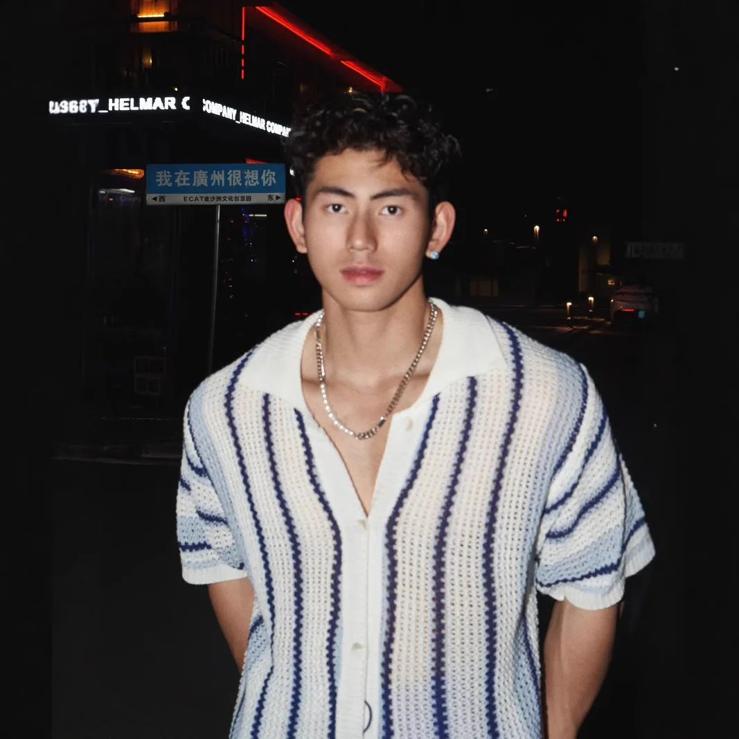 Mens Loose American Stripe Knitted Vest Sleeveless Round Neck Tank Top Simple Summer Fashion Casual Streetwear Male Clothing