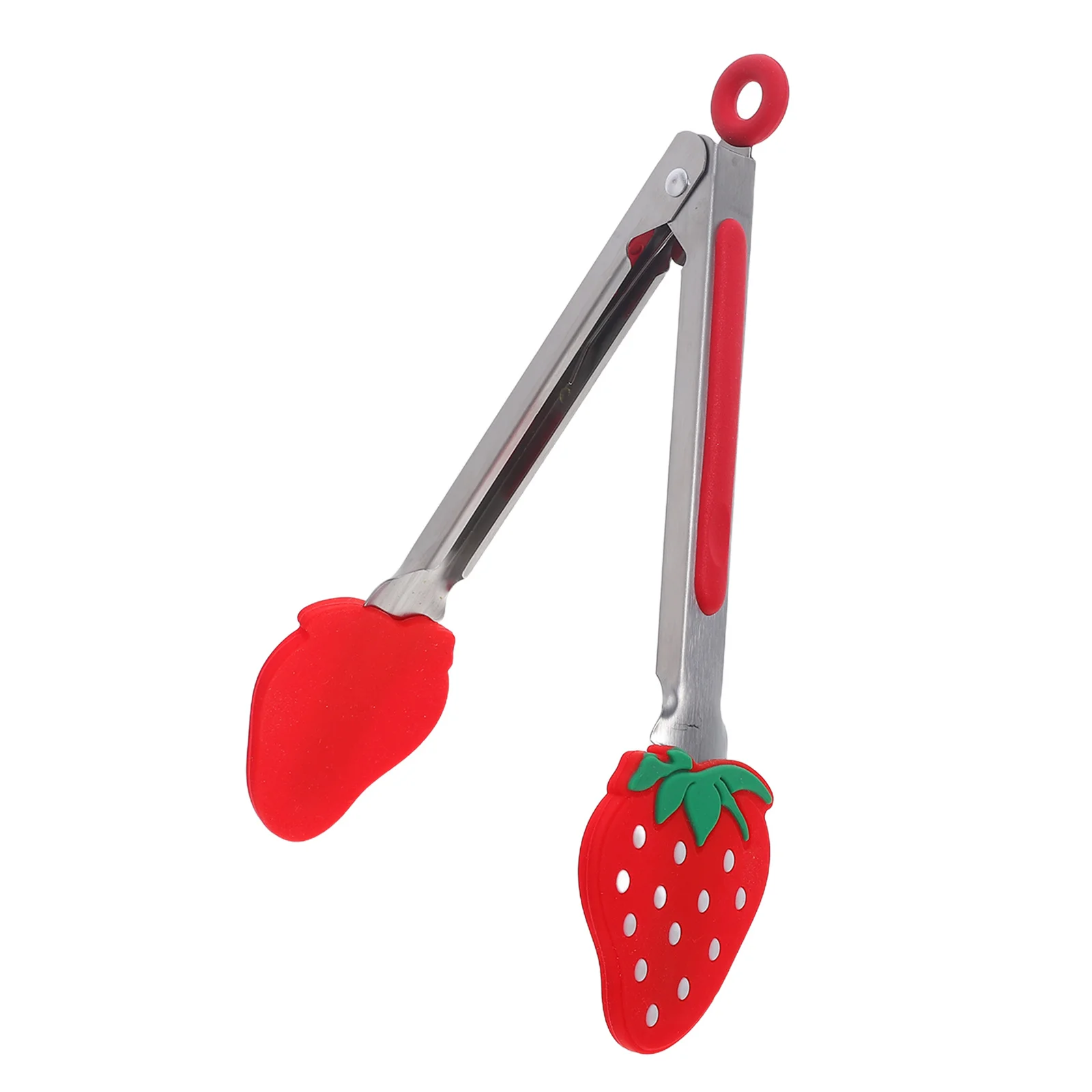 

Silicone Tip Tongs Stainless Steel Food Tongs Heat Resistant Non-Scratch Locking for Air Fryer Bbq Cooking Kitchen Salad Serving