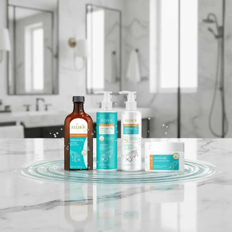 Morocco Hair Mask Repair Dry Frizz Hair Moisturizer Deep Cleansing Shampoo Smooth Soft Shiny Beauty Health Hair Care Set