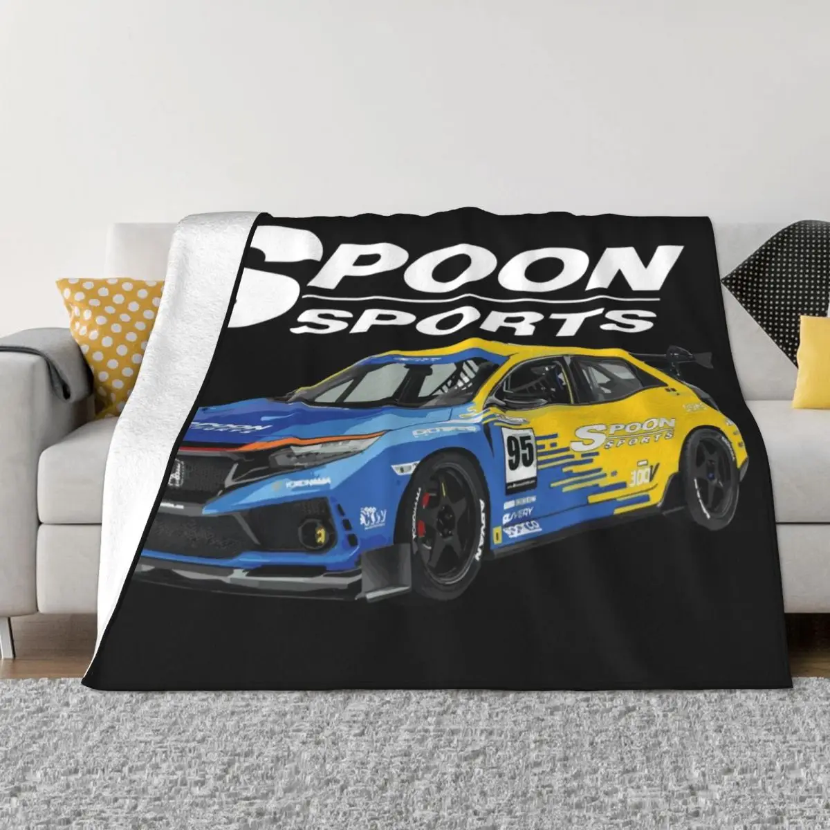 

JDM Spoon CTR Race Car Hatch Throw Blanket Camping Thin Blanket Blanket For Decorative Sofa