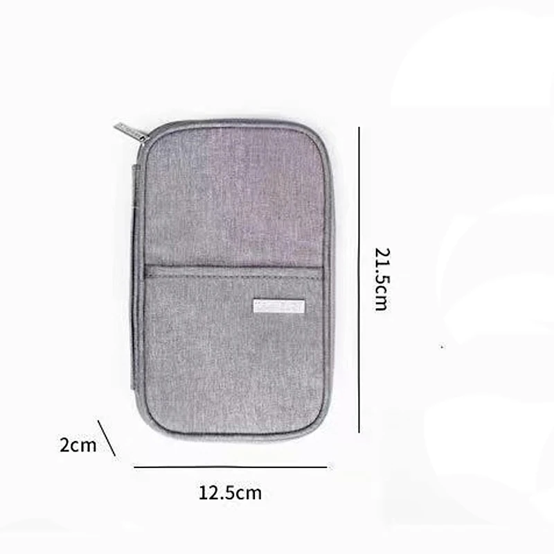 Cartera de Viaje Unisex, soporte para pasaporte familiar, accesorios de viaje, organizador de documentos a prueba de agua, estuche para