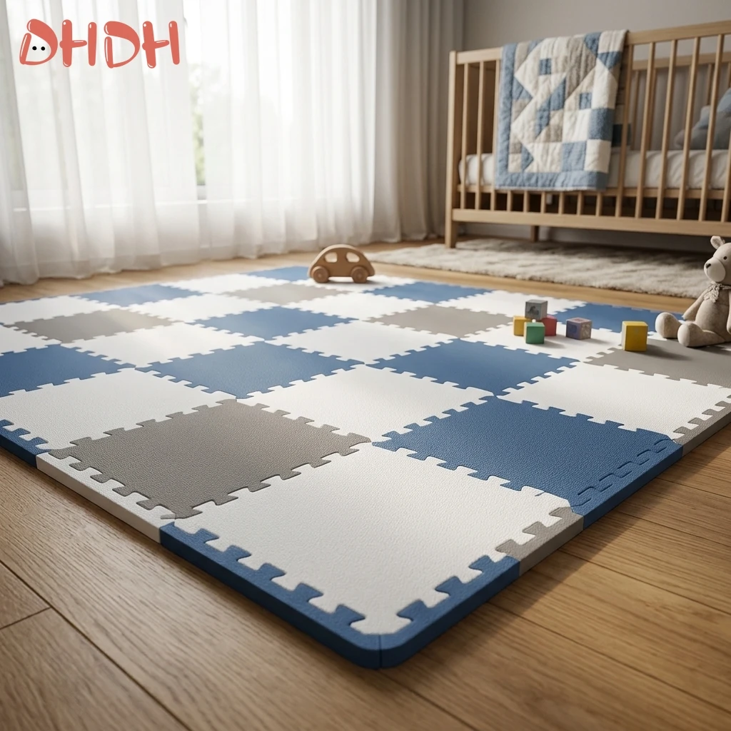 

Премиальный утолщенный детский игровой коврик из ЭВА-пены, 2,5 см, с блокирующимися элементами, противоскользящий, в виде пазлов, для детской комнаты, безопасный напольный коврик для малышей