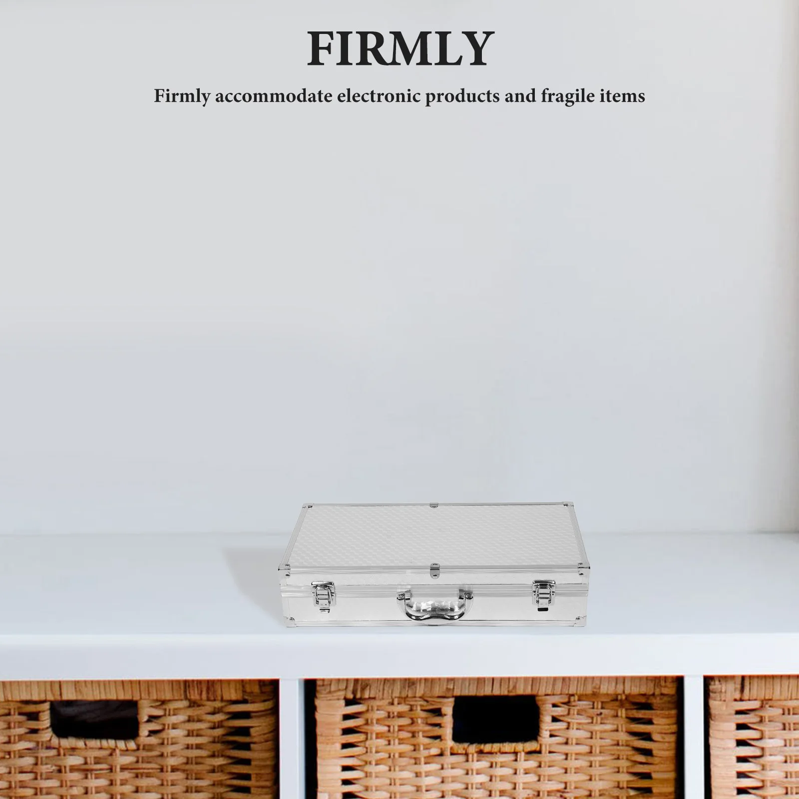 

Aluminum Alloy Microphone Case Shockproof Foam Portable Dual Mic Storage Box Ktv Concerts Handheld Protection Electronics Case