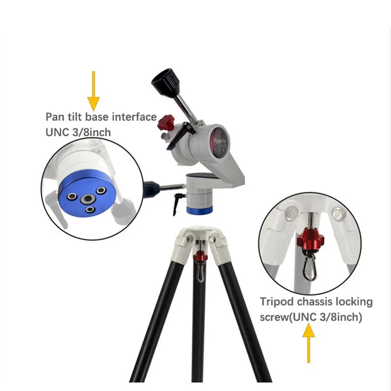 

Sparta Astronomical Telescope Theodolite Birdwatching Cantilever Micro Motion PTZ Photography Deluxe Alt Az Mount With Tripod