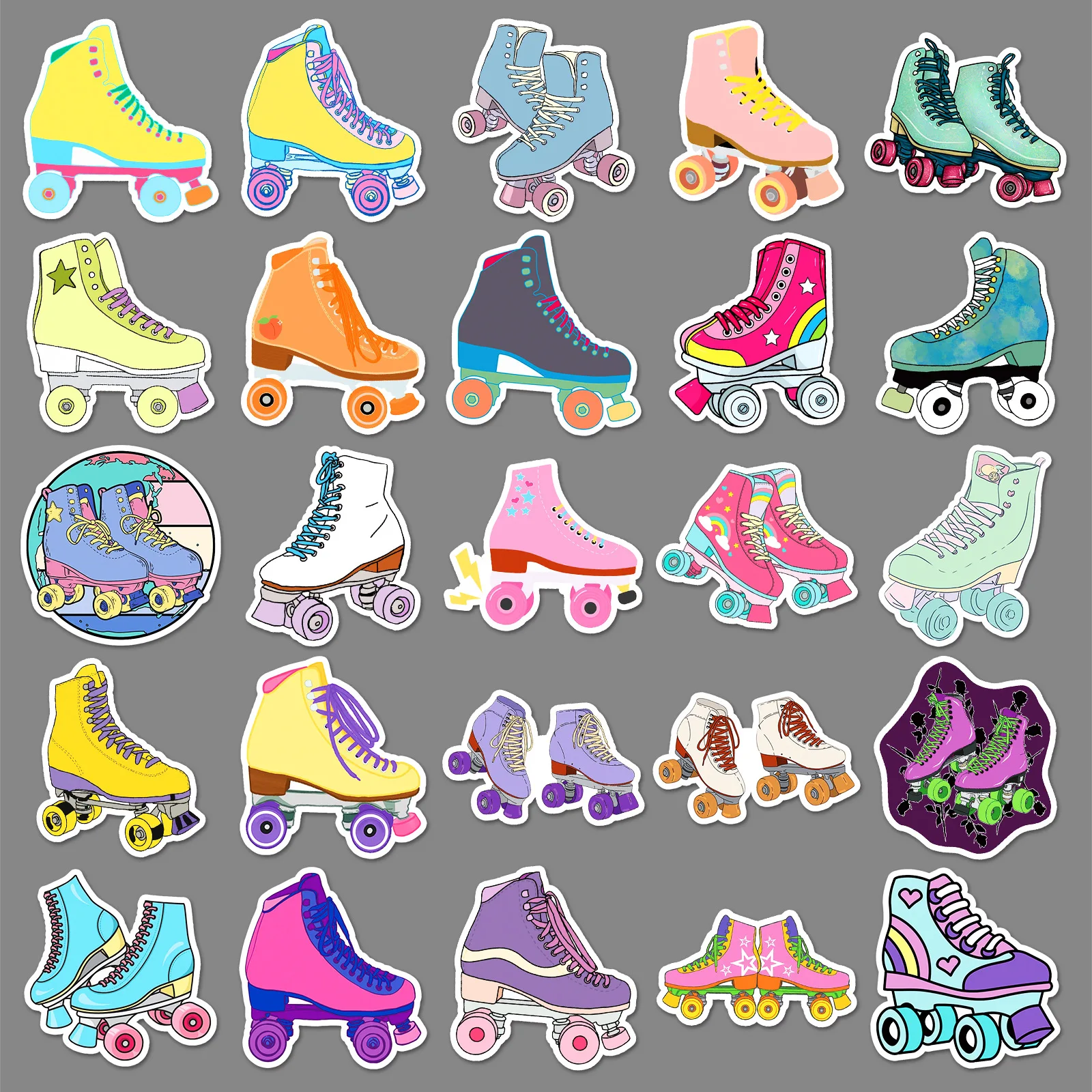 10/50 pezzi adesivi per pattini a rotelle adesivo divertente cartone animato decalcomanie sportive bagagli fai da te laptop telefono auto bici skateboard giocattoli per bambini regali