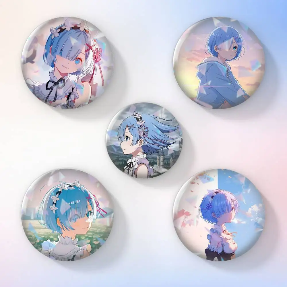 

Re zero rem cute anime girl design Brooch Metal Decorative Brooch Pins for Backpack Clothes Jacket Accessories,Souvenir.