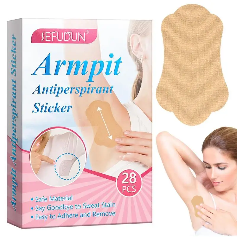 Armpit Sweat Patches Adhesive Deodorant Armpit Patch Perspiration Pads Shield Absorbing Anti-Perspiration Odor Sheet For Women