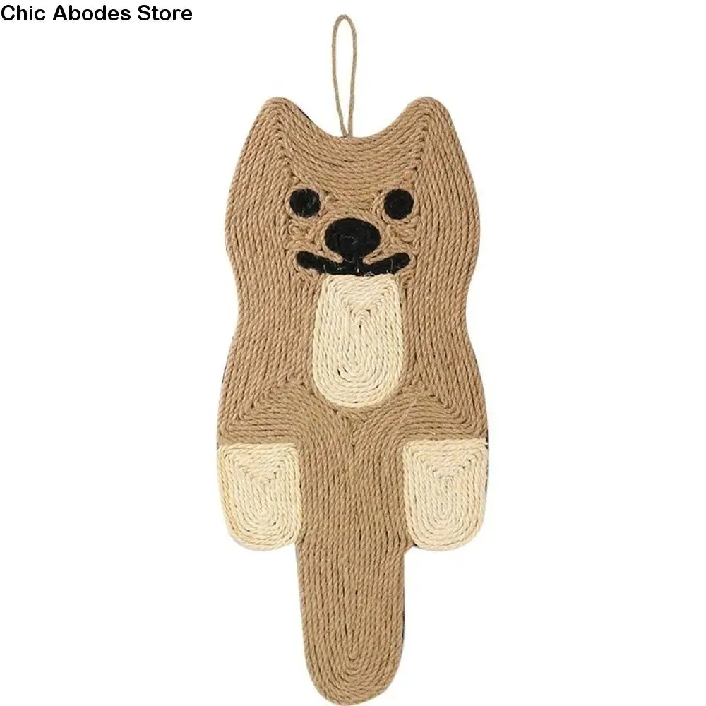 

Multi Shape Cat Scratcher Sisal Mat Wear Resistant Hanging Bed Kitten Scratching Pad Wall-Mounted Grinding Nail