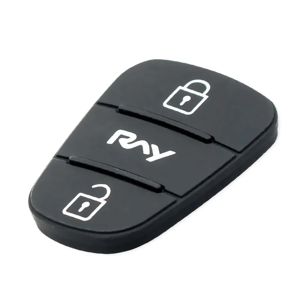 KEYYOU Car Key Rubber Button Pads For Hyundai  I30 IX35 Kia K2 K5 PRIDE BONgo RNY PORTER Key 3 Buttons