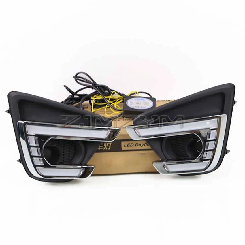 LED DRL Fog Lamp Cover For Mazda CX-5 CX5 2012 2013 2014 2015 2016 Daytime Running Lights headlight Daylight Foglight Lights  ﻿